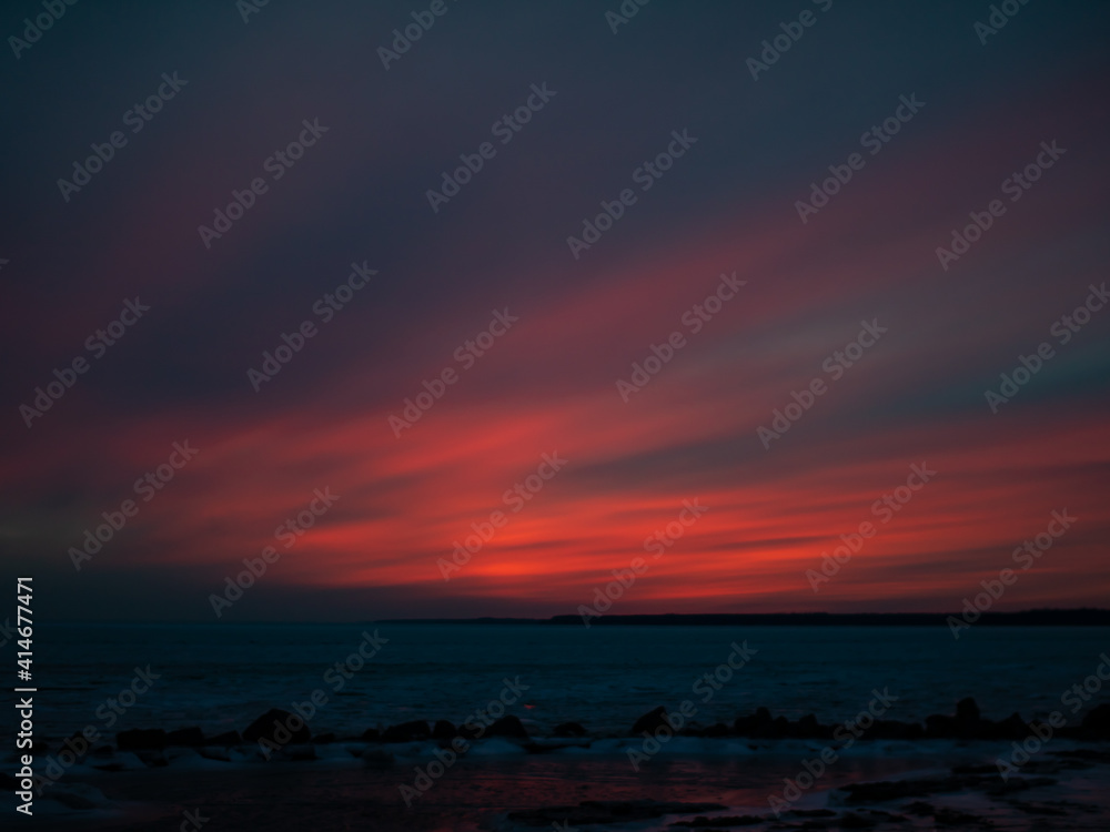 Obraz premium Fiery sunset