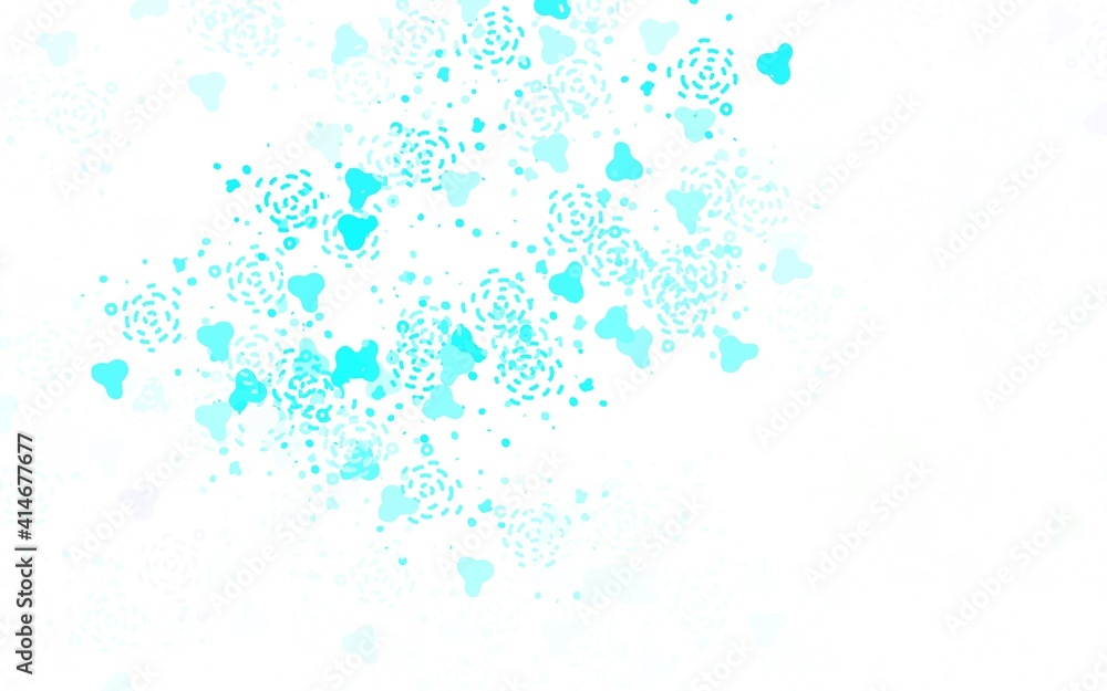 Light Blue, Green vector template with chaotic shapes.