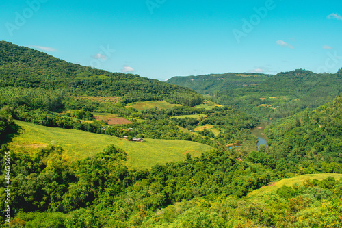 landscape with hills