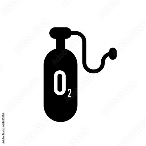 Oxygen icon. Vector sign