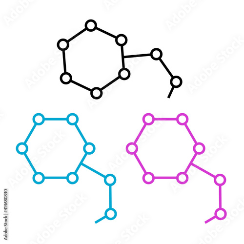 Set of hormones icon from sauna outline collection.