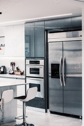 Obraz na plátne Grey kitchen thema