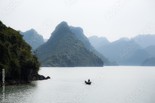 islands in Halong bay, north vietnam, summer