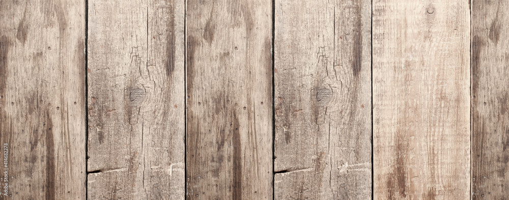 Fototapeta premium Оld brown wooden background. Texture. Rough background.