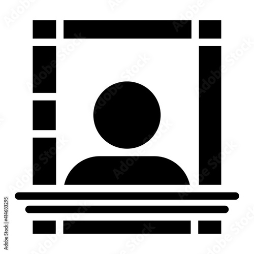 A creative design icon of prison