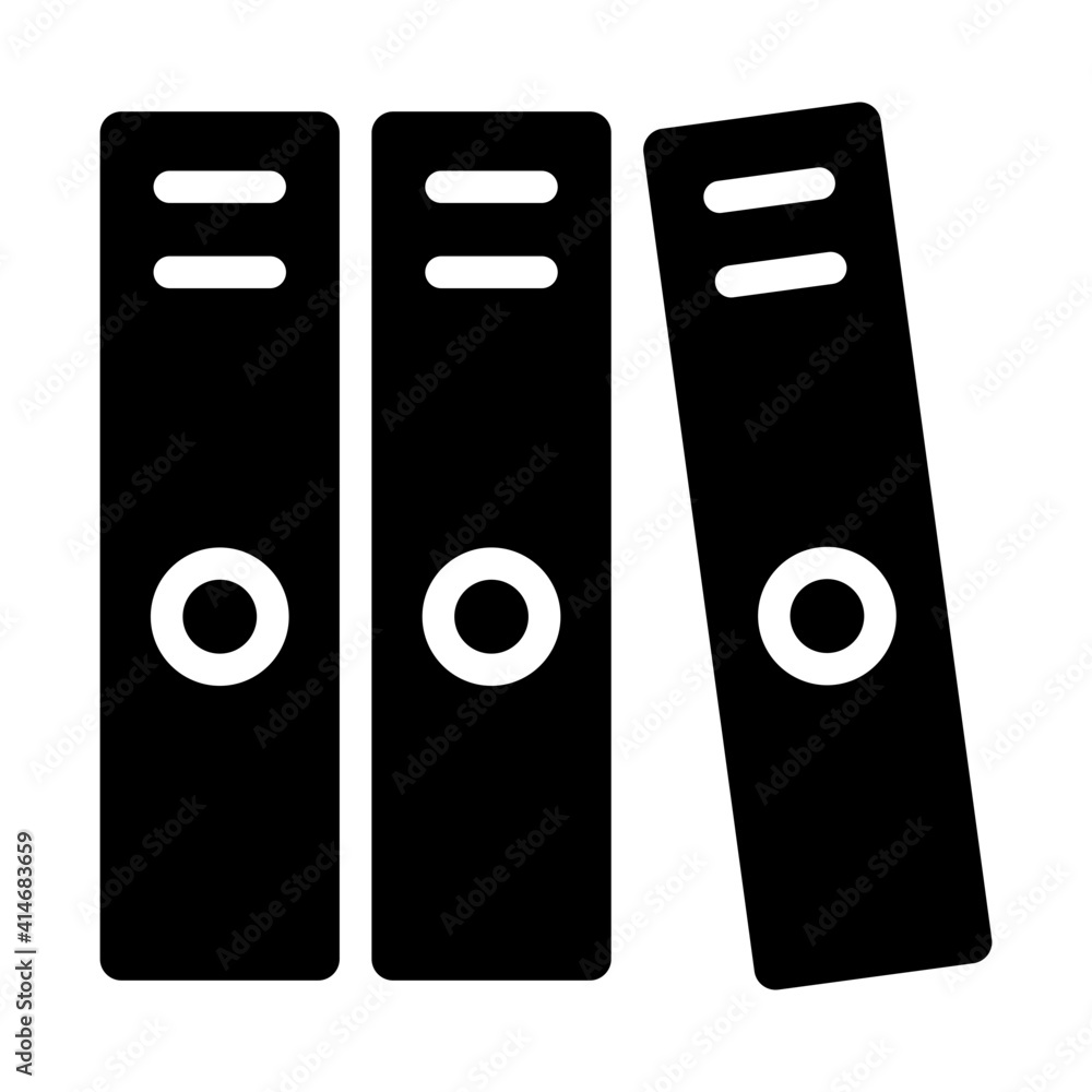 A files sequence, icon of binders in trendy design A files sequence, icon of binders in trendy design