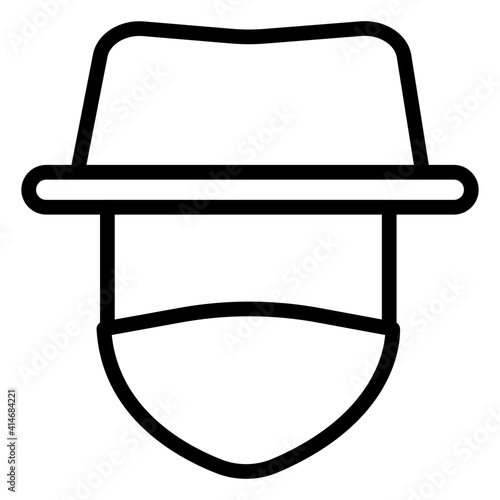 Unique design vector of bandit icon