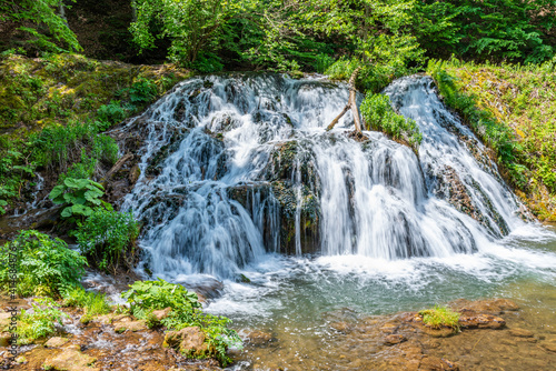 Dokuzak waterfall in Strandzha mountains in Bulgaria photo