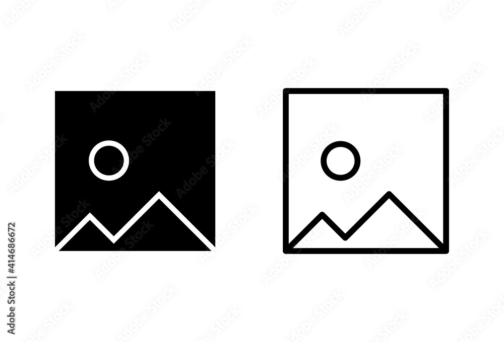 Picture icon set. photo gallery icon symbol Picture icon set. photo gallery icon symbol
