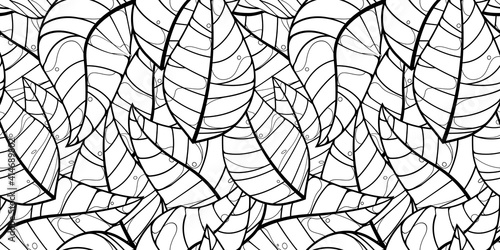 Abstract leaves background pattern