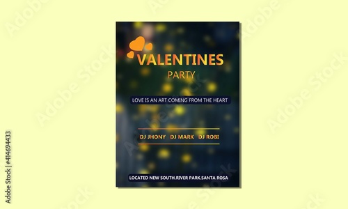 Happy valentines day design with heart background