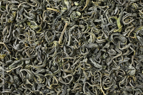 Scattered green tea texture