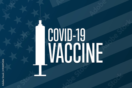 COVID‑19 vaccination concept. Template for background, banner, card, poster with text inscription. Vector EPS10 illustration.