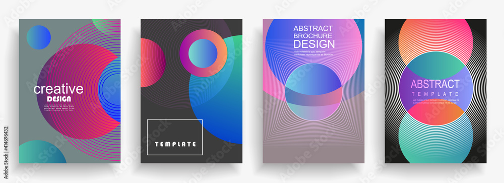 Plakat Artistic design of covers. Creative colors background. Fashionable futuristic design