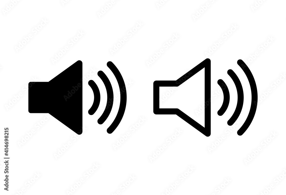 Speaker icon set. volume icon vector. loudspeaker icon vector. sound symbol Speaker icon set. volume icon vector. loudspeaker icon vector. sound symbol