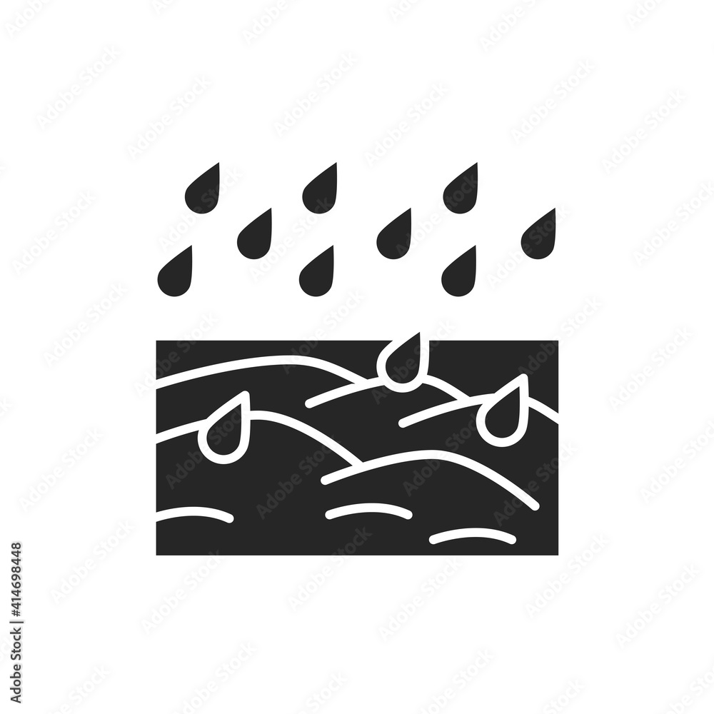 Obraz premium Watering soil color line icon. Pictogram for web page, mobile app, promo.
