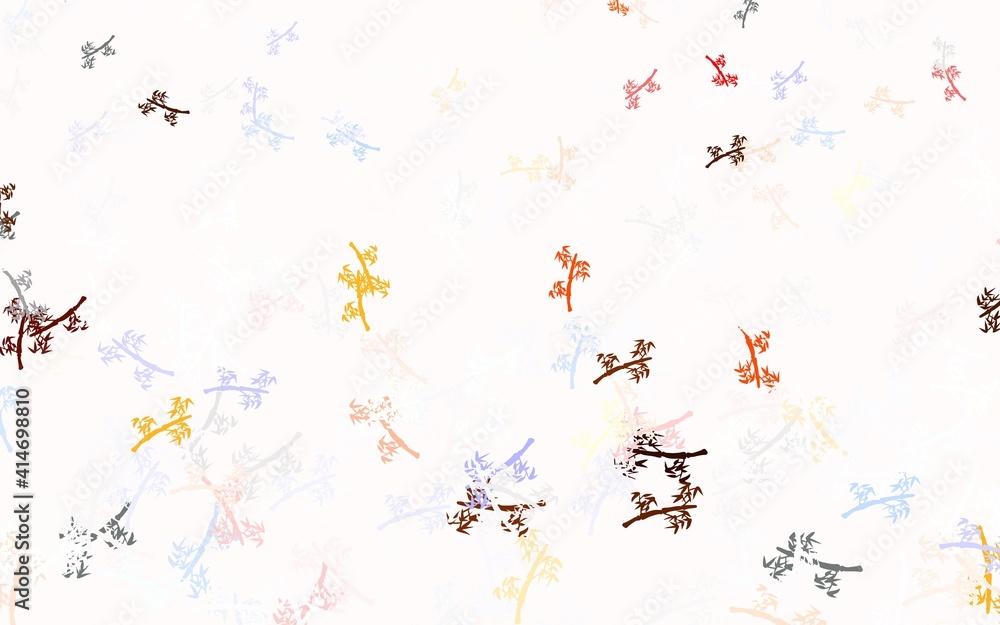 Light Brown vector abstract pattern with branches. Light Brown vector abstract pattern with branches.