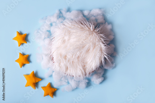 newborn digital background with  fir backdrop