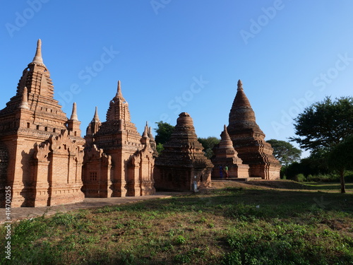 BAGAN, MYANMAR - november 2019: ruins of Buddhist temples in Bagan 