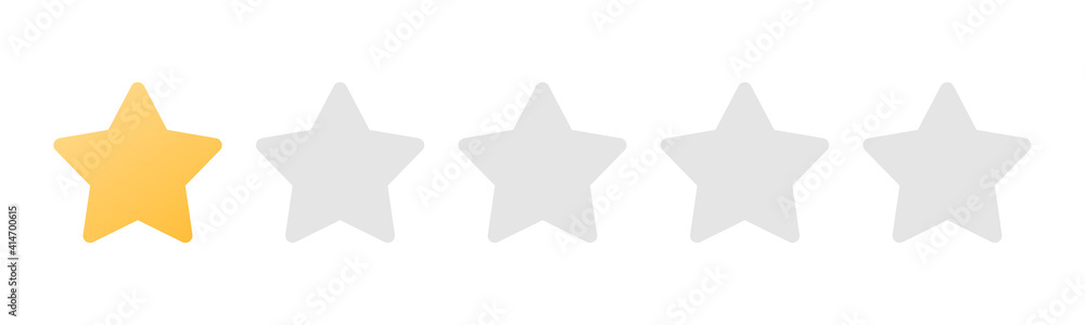 Rating sticker icon with golden star on white background. Flat design. White background. Isolated vector icon. Vector gold background. Vector graphics. Rating sticker icon with golden star on white background. Flat design. White background. Isolated vector icon. Vector gold background. Vector graphics.