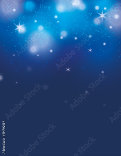 Blue light stars space galaxy