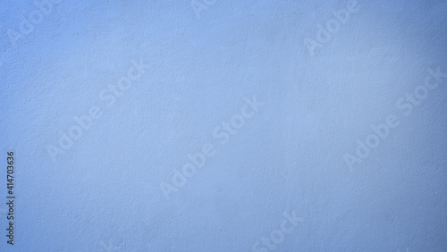 Blank concrete light blue color wall, Empty space wall texture background