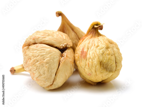 dried figs isolated on white