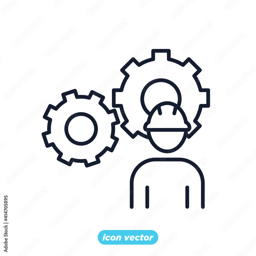Engineering People icon. People Teamwork Engineering symbol template for graphic and web design collection logo vector illustration Engineering People icon. People Teamwork Engineering symbol template for graphic and web design collection logo vector illustration