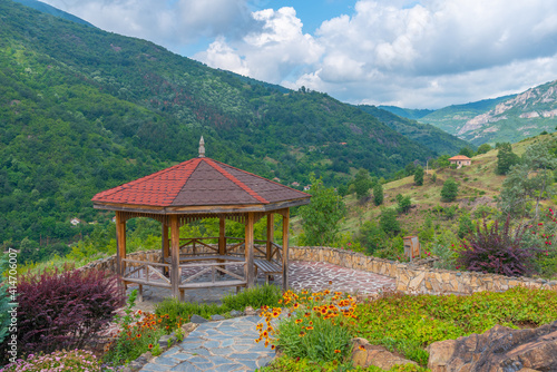 Canvastavla Altan overlooking Gorge of Iskar river in Bulgaria