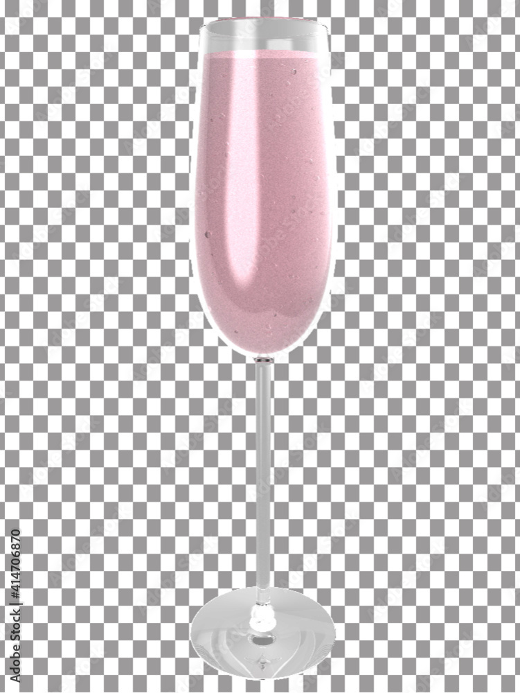 glass of pink champagne png Stock Vector | Adobe Stock