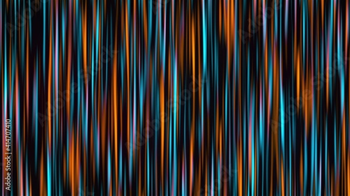 Many fast vertical lines, 3D rendering. Computer generated colorful curtain and abstract holographic backdrop