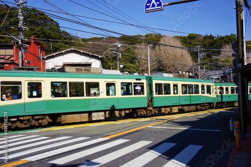 Enoshima Electric Railway (Enoden), city tram in Kanagawa prefecture, Japan - 江ノ島電鉄 神奈川県 日本