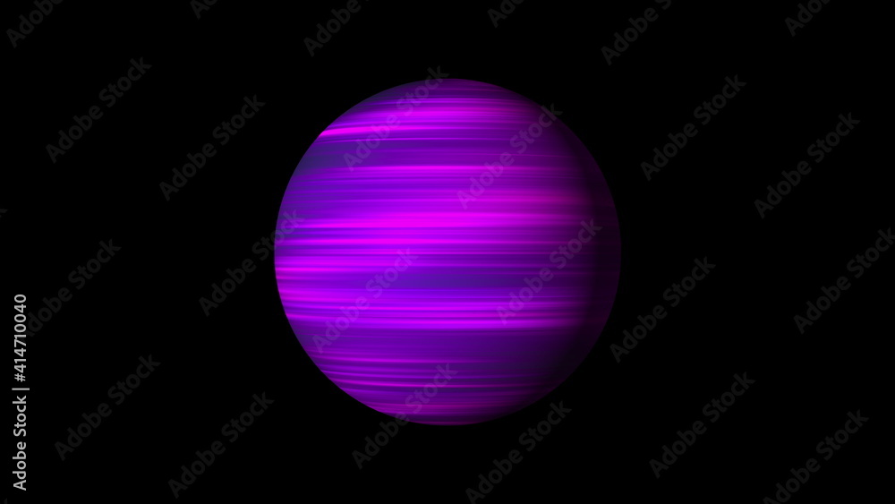 Sphere with bright glowing lines on black, 3d rendering background, computer generating Sphere with bright glowing lines on black, 3d rendering background, computer generating
