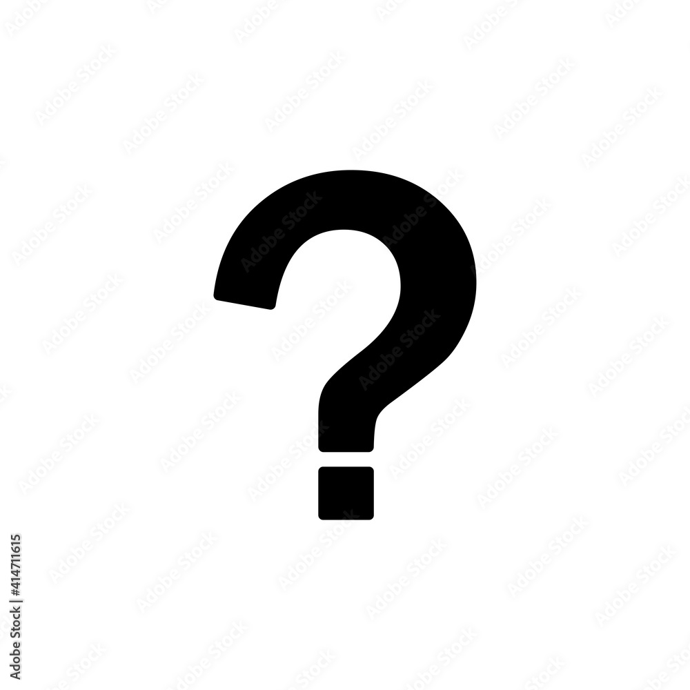 Question mark icon, text. Vector illustration. Question mark icon, text. Vector illustration.