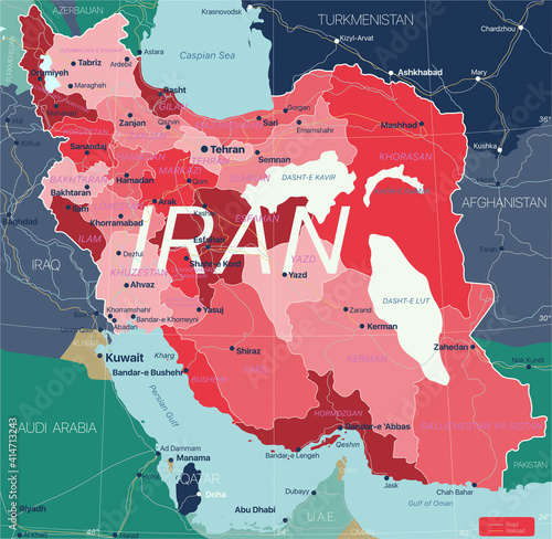 Iran country detailed edita...