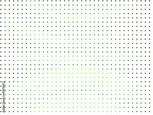 Background with dots of different shades of green. Halftone effect. Vector graphics