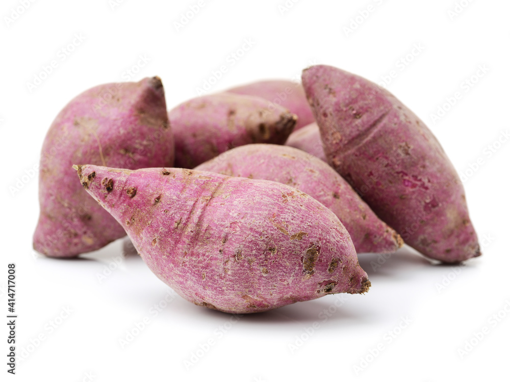 sweet potato on the white background sweet potato on the white background