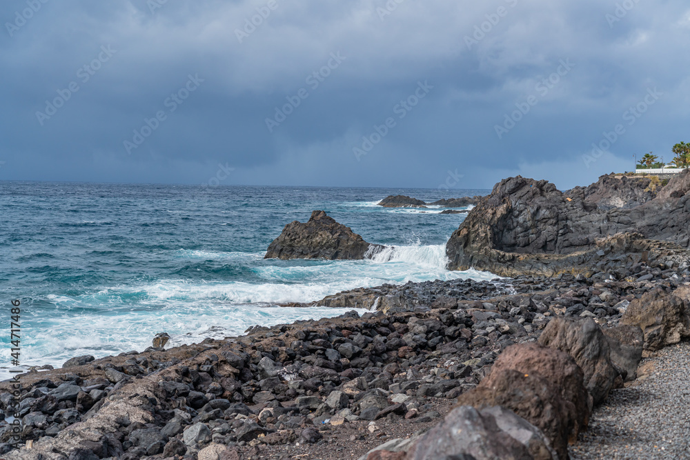 Coastline at Puerto de Santiago. Tenerife, Canary Islands, Spain Coastline at Puerto de Santiago. Tenerife, Canary Islands, Spain