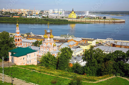 Summer view of the ancient Russian city of Nizhny Novgorod