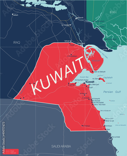 Kuwait country detailed edi...