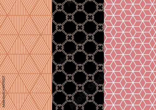 paquete de texturas elegantes y geometricas