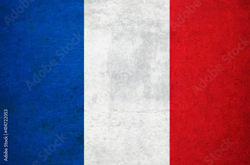 Grunge Flag Of France background