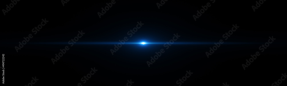 Beautiful digital light flare. Abstract Glowing light effect lens flare on dark background
