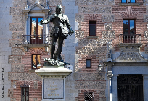 The monument of don Alvaro de Bazan, Madrid, Spain photo
