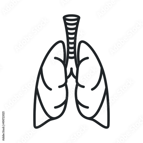 lungs icon_vector