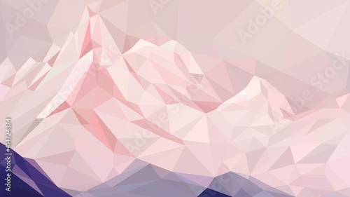 Mountain landscape vector illustration. Abstract Background.