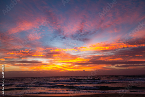 sunset over the sea © Warren