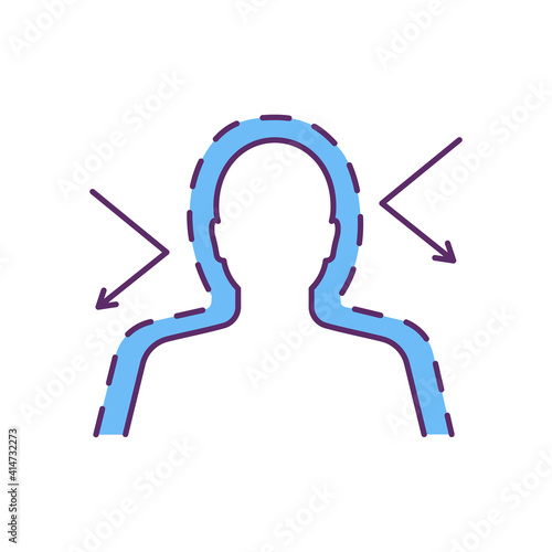 Healthy immune system RGB color icon. Protection against diseases. Adopting healthy living habits. Cardiovascular health improvement. Infections prevention. Isolated vector illustration