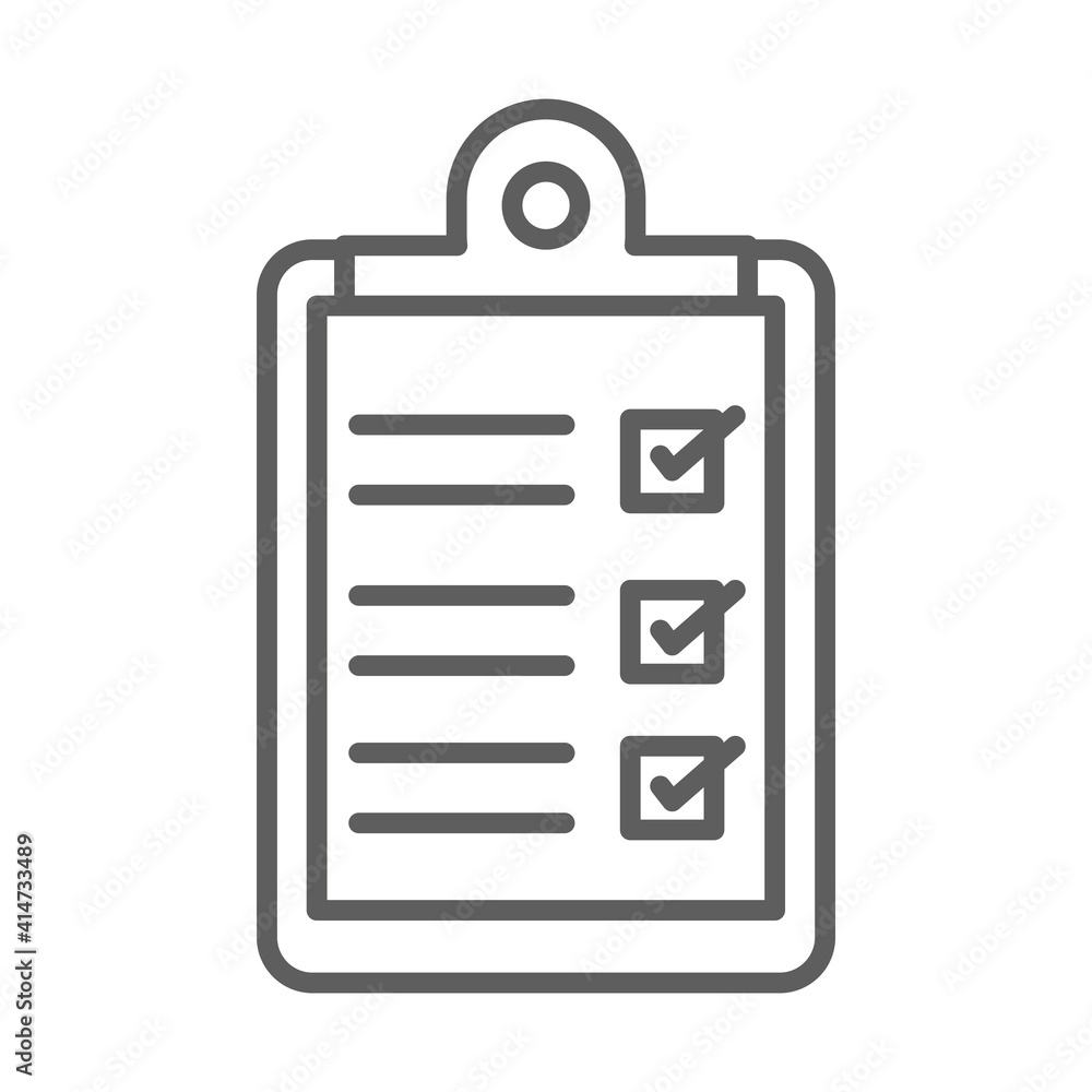 medical report clipboard line icon white background medical report clipboard line icon white background