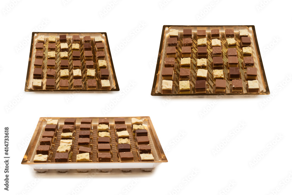 Chocolate candy isolated on white background. Chocolate candy isolated on white background.